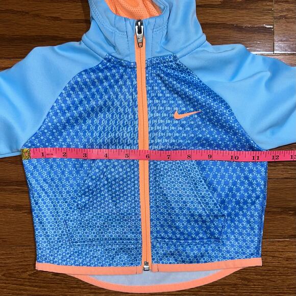 Nike Toddler Blue & Orange Hooded Athletic Jacket Size 2T - Picture 9 of 11